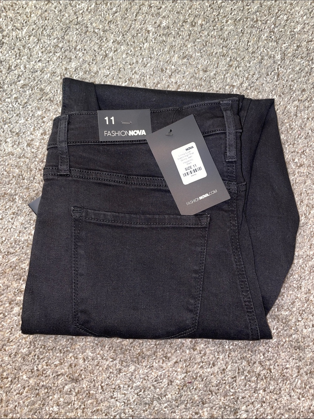 Fashion Nova Black High-Rise Skinny Jeans